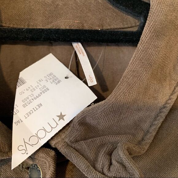 NWT Free People Army Green Velour Jacket Large - Picture 3 of 6